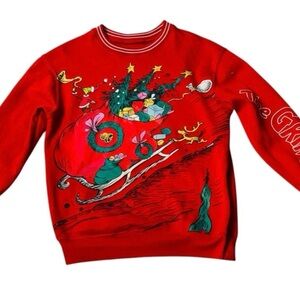 The Grinch Sz XS Woman Sweater Red
